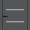 Дверь межкомнатная Браво-28 ПЭТ, Шторми силк, царговая, со стеклом мателюкс
