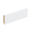 Плинтус напольный МДФ 70*16*2400 ПЭТ, Вайт силк (White silk) белый матовый